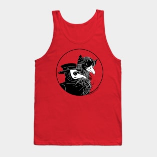 Plague Doctor and Amabie (no background) Tank Top